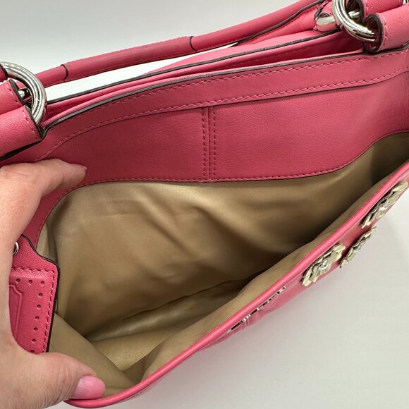 💰 EUC Coach Park Rose Leather Carryall Shoulder Bag #F19728 - Picture 5 of 16